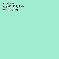#A2EDD2 - Water Leaf Color Image