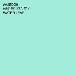 #A2EDD9 - Water Leaf Color Image