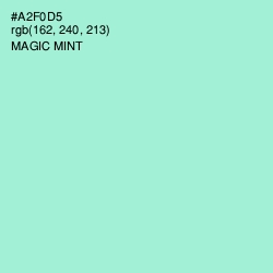 #A2F0D5 - Magic Mint Color Image