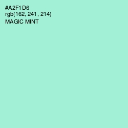 #A2F1D6 - Magic Mint Color Image