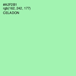 #A2F2B1 - Celadon Color Image