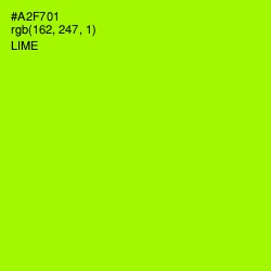 #A2F701 - Lime Color Image