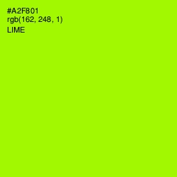 #A2F801 - Lime Color Image
