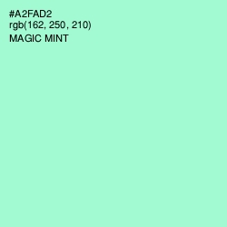 #A2FAD2 - Magic Mint Color Image