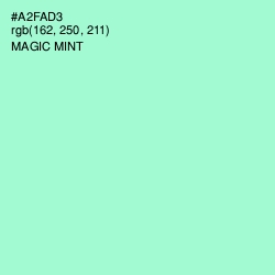 #A2FAD3 - Magic Mint Color Image