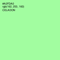 #A2FDA0 - Celadon Color Image