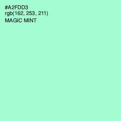 #A2FDD3 - Magic Mint Color Image