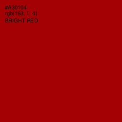 #A30104 - Bright Red Color Image