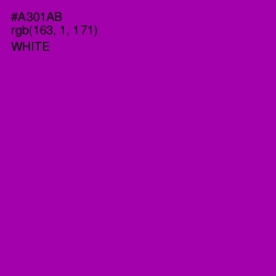 #A301AB - Violet Eggplant Color Image