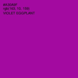 #A30A9F - Violet Eggplant Color Image