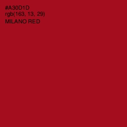 #A30D1D - Milano Red Color Image