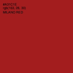 #A31C1E - Milano Red Color Image