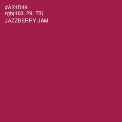 #A31D49 - Jazzberry Jam Color Image