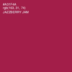 #A31F4A - Jazzberry Jam Color Image