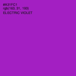 #A31FC1 - Electric Violet Color Image