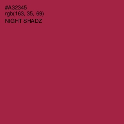 #A32345 - Night Shadz Color Image