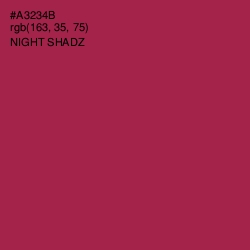 #A3234B - Night Shadz Color Image