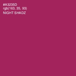 #A3235D - Night Shadz Color Image