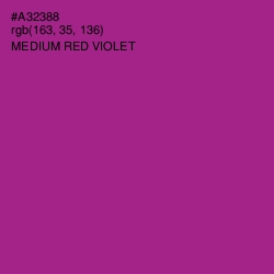 #A32388 - Medium Red Violet Color Image