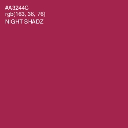 #A3244C - Night Shadz Color Image