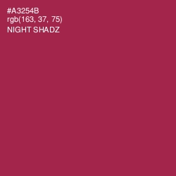 #A3254B - Night Shadz Color Image