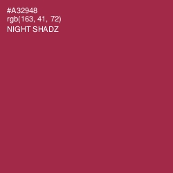 #A32948 - Night Shadz Color Image