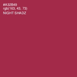 #A32B49 - Night Shadz Color Image