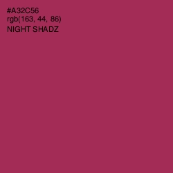 #A32C56 - Night Shadz Color Image