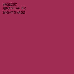 #A32C57 - Night Shadz Color Image