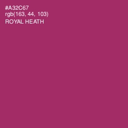 #A32C67 - Royal Heath Color Image
