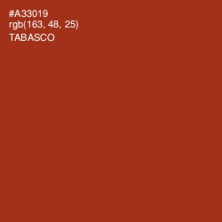 #A33019 - Tabasco Color Image