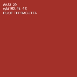 #A33129 - Roof Terracotta Color Image