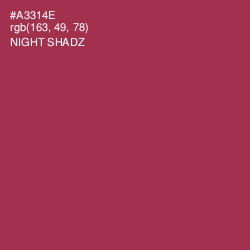 #A3314E - Night Shadz Color Image