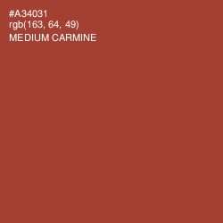 #A34031 - Medium Carmine Color Image