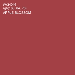 #A34046 - Apple Blossom Color Image