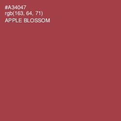 #A34047 - Apple Blossom Color Image