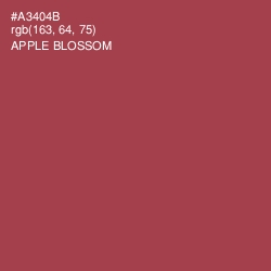 #A3404B - Apple Blossom Color Image