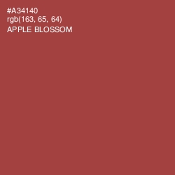 #A34140 - Apple Blossom Color Image