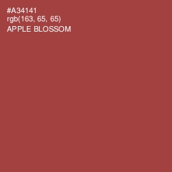 #A34141 - Apple Blossom Color Image