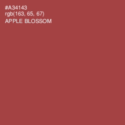 #A34143 - Apple Blossom Color Image