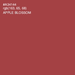 #A34144 - Apple Blossom Color Image