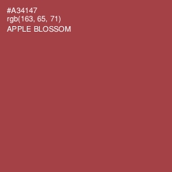 #A34147 - Apple Blossom Color Image