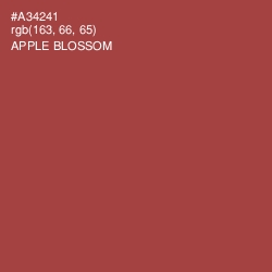 #A34241 - Apple Blossom Color Image