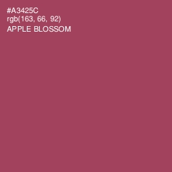 #A3425C - Apple Blossom Color Image