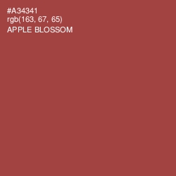 #A34341 - Apple Blossom Color Image