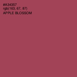 #A34357 - Apple Blossom Color Image