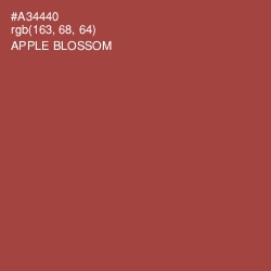 #A34440 - Apple Blossom Color Image