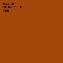 #A3470B - Fire Color Image