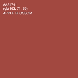 #A34741 - Apple Blossom Color Image