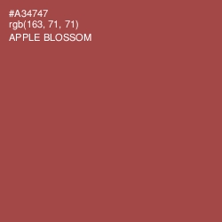 #A34747 - Apple Blossom Color Image